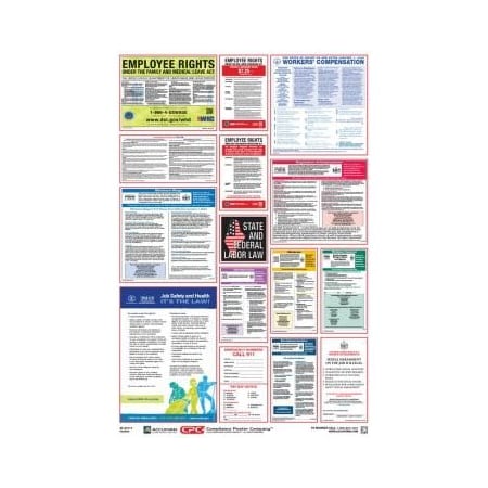 Accuform OSHA SAFETY POSTER COMBO STATE, PPG300ME PPG300ME